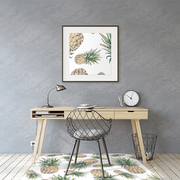 Office chair mat pineapples