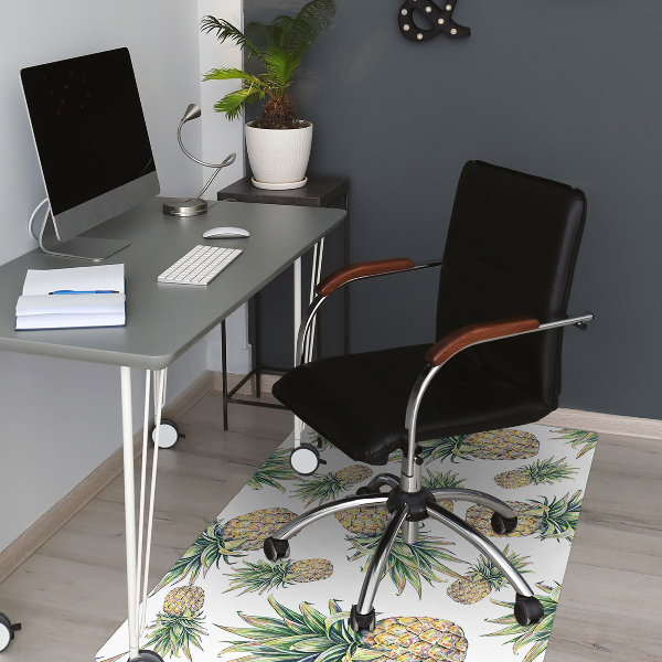 Office chair mat pineapples
