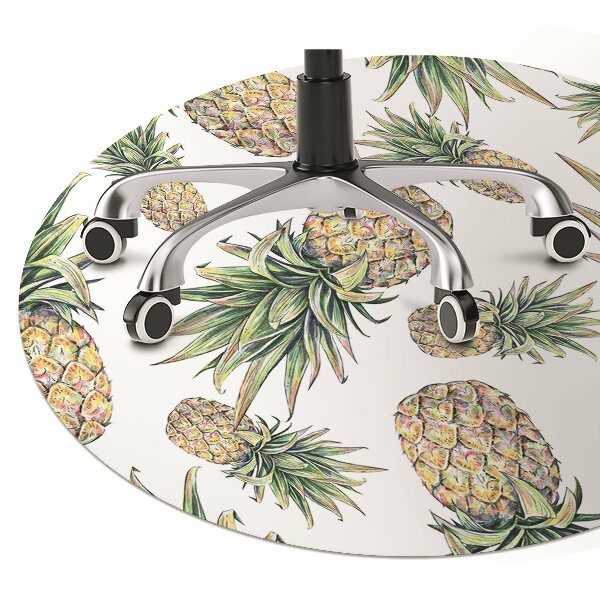 Office chair mat pineapples