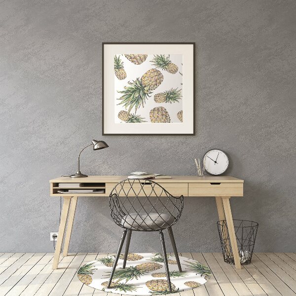Office chair mat pineapples