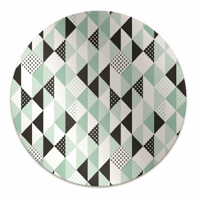 Office chair mat geometric pattern