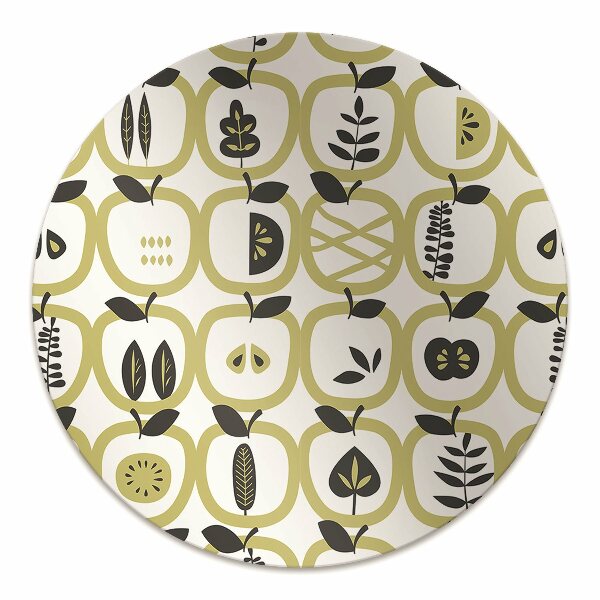 Desk chair mat apples pattern