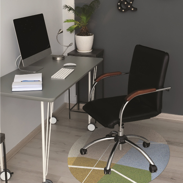 Chair mat Geometric figures