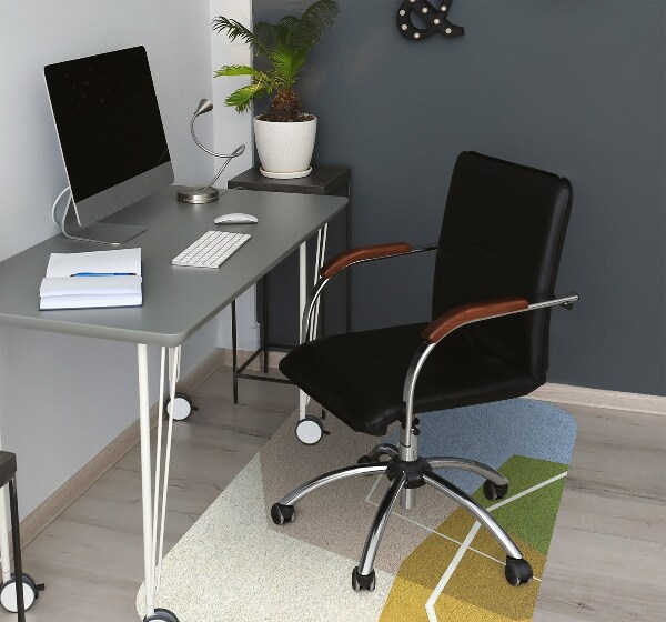 Chair mat Geometric figures