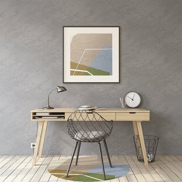 Chair mat Geometric figures