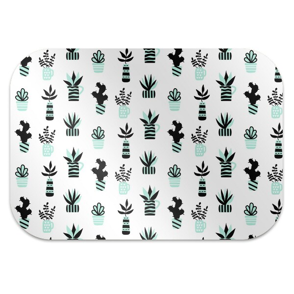 Office chair floor protector Succulents