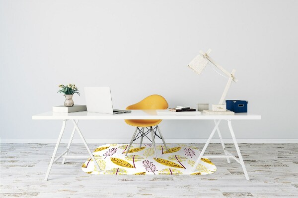 Office chair mat Autumn leaves