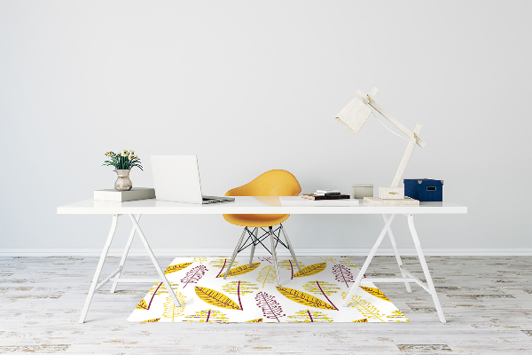 Office chair mat Autumn leaves