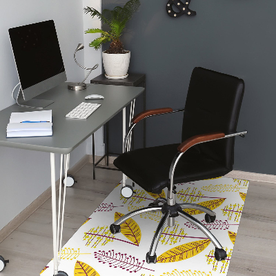 Office chair mat Autumn leaves