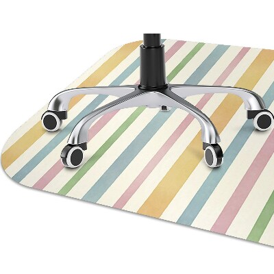 Office chair floor protector colored lines