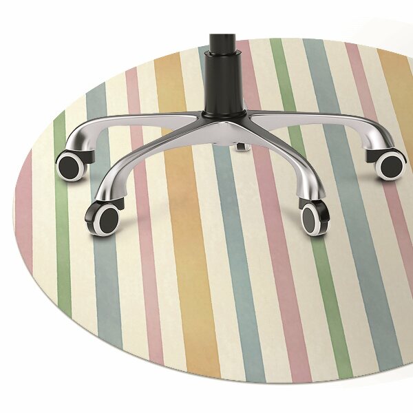 Office chair floor protector colored lines