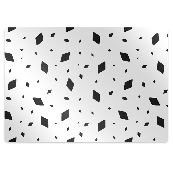 Chair mat geometric motifs