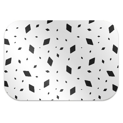 Chair mat geometric motifs