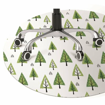 Chair mat floor panels protector triangular tree