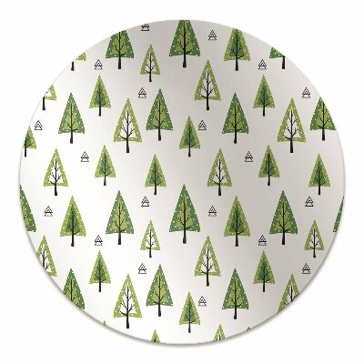 Chair mat floor panels protector triangular tree