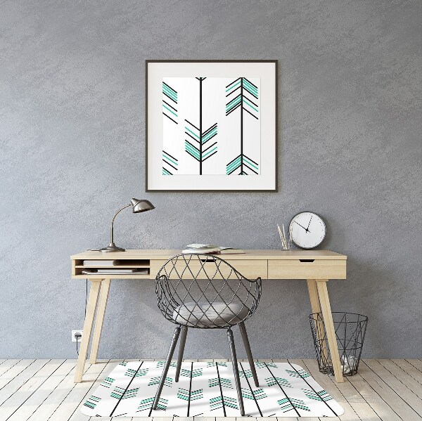 Computer chair mat arrows pattern