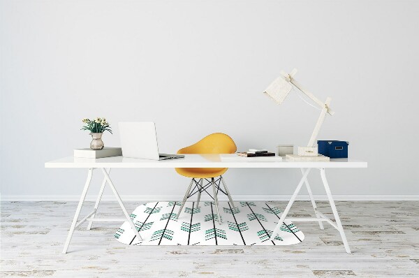 Computer chair mat arrows pattern