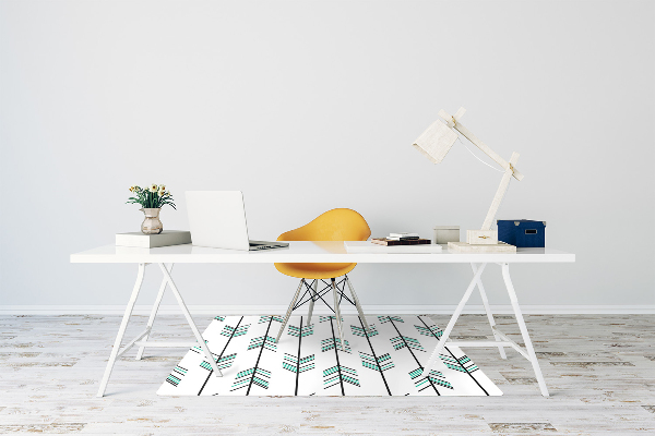 Computer chair mat arrows pattern