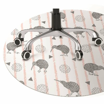 Office chair mat Pattern birds kiwi