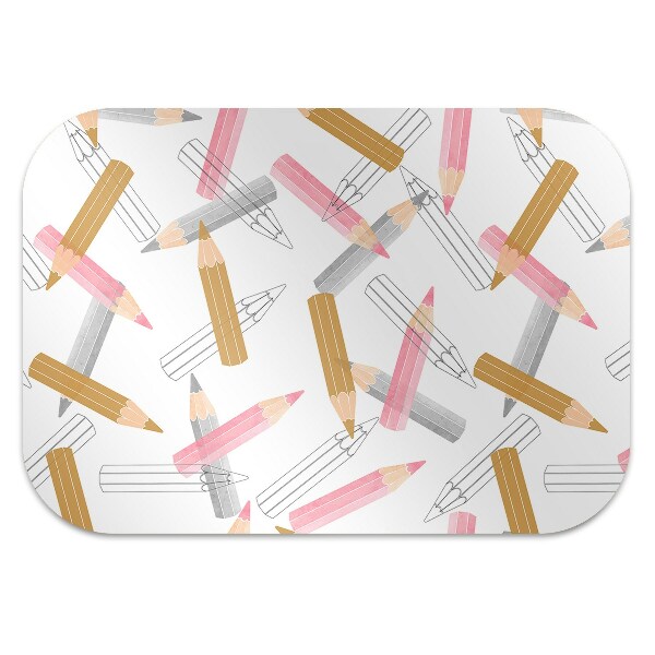 Desk chair mat pencils Pattern