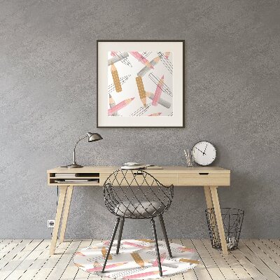 Desk chair mat pencils Pattern