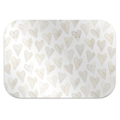 Office chair floor protector subtle Heart