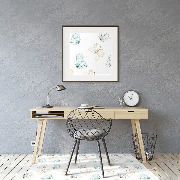 Office chair mat Butterflies