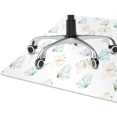 Office chair mat Butterflies