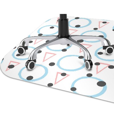 Office chair mat Circles and triangles