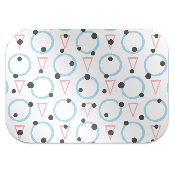 Office chair mat Circles and triangles