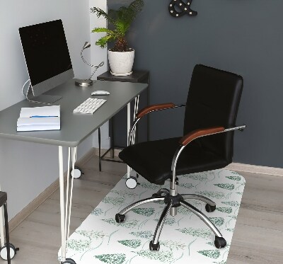 Office chair floor protector Winter tree