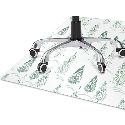 Office chair floor protector Winter tree