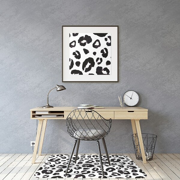 Desk chair mat hoof prints