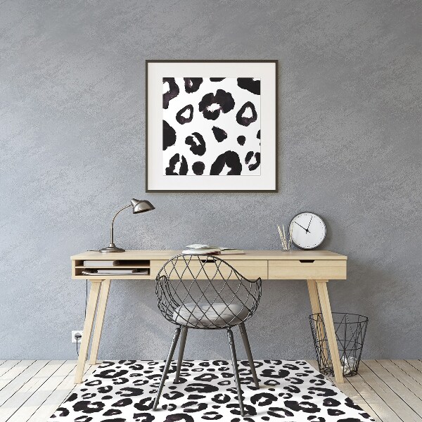 Desk chair mat hoof prints