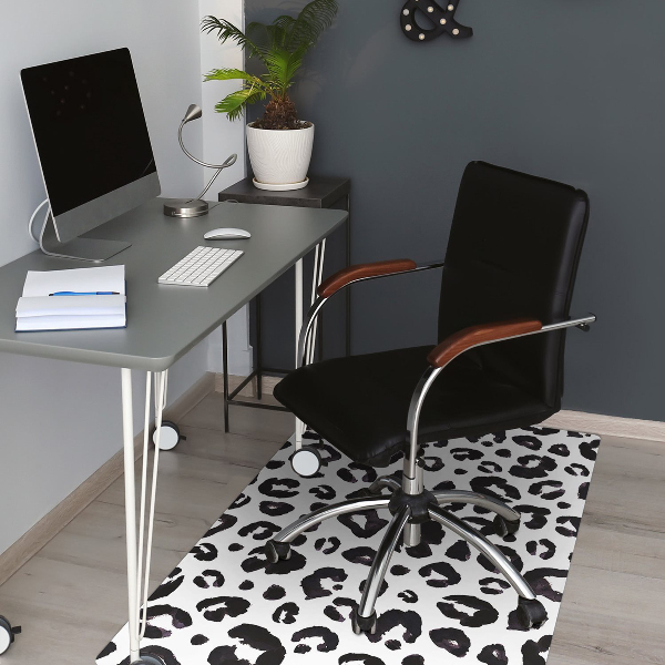Desk chair mat hoof prints