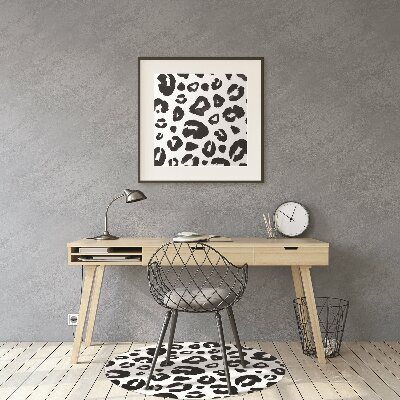 Desk chair mat hoof prints