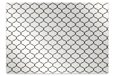 Office chair mat Moroccan pattern