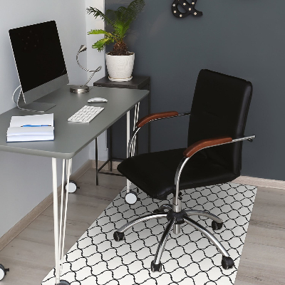 Office chair mat Moroccan pattern