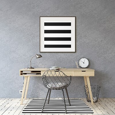 Desk chair mat horizontal lines