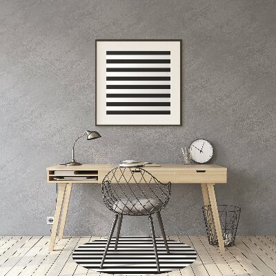 Desk chair mat horizontal lines