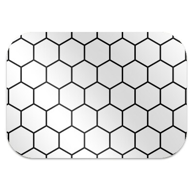 Office chair mat Plater pattern honey