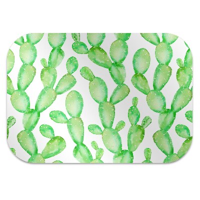 Office chair mat pastel cacti