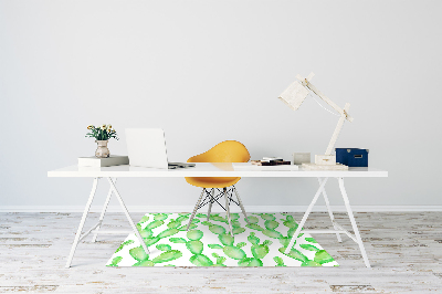 Office chair mat pastel cacti