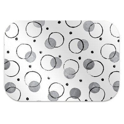 Office chair mat inkjet circles