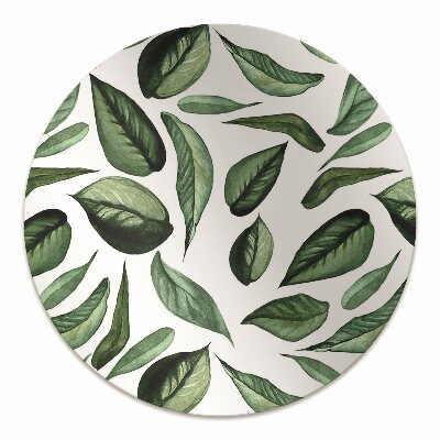 Office chair floor protector Green leaves