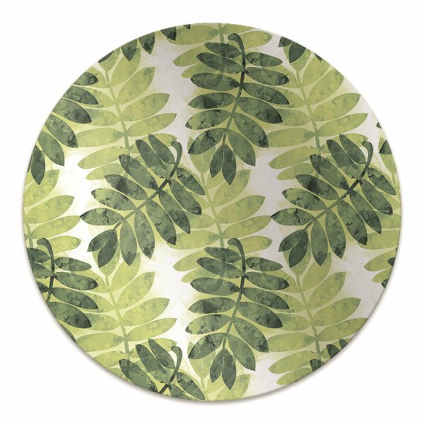 Chair mat floor panels protector leaves of rowan