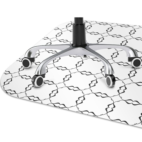 Computer chair mat Wavy circles