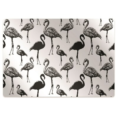 Chair mat Retro style flamingos