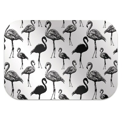 Chair mat Retro style flamingos