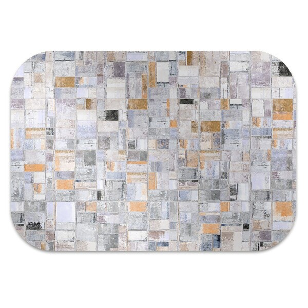 Chair mat floor panels protector colorful tiles